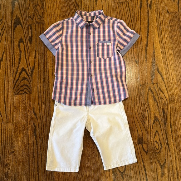 Ikks Shirt And Shorts Outfit Bundle Size 6 - Picture 2 of 15